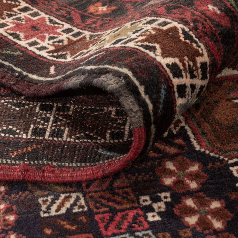 Belutsch Teppich - 117 x 200 cm - dunkelrot