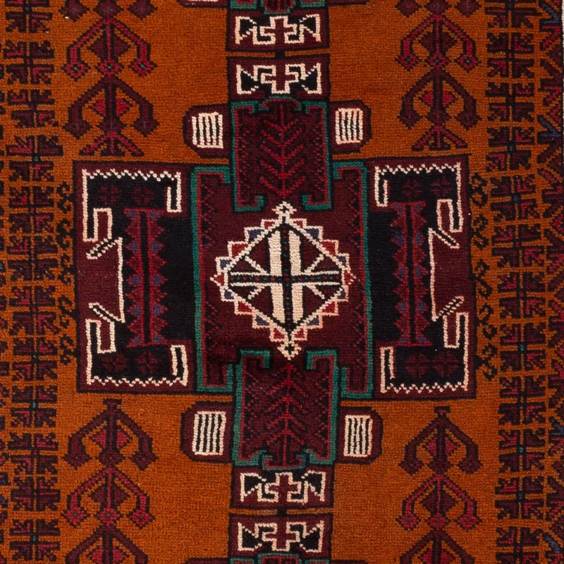 Belutsch Teppich - 123 x 198 cm - dunkelrot