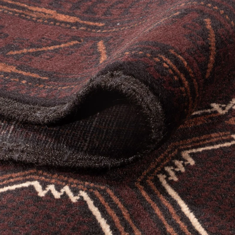 Belutsch Teppich 130x207cm - Orientteppich - dunkelbraun