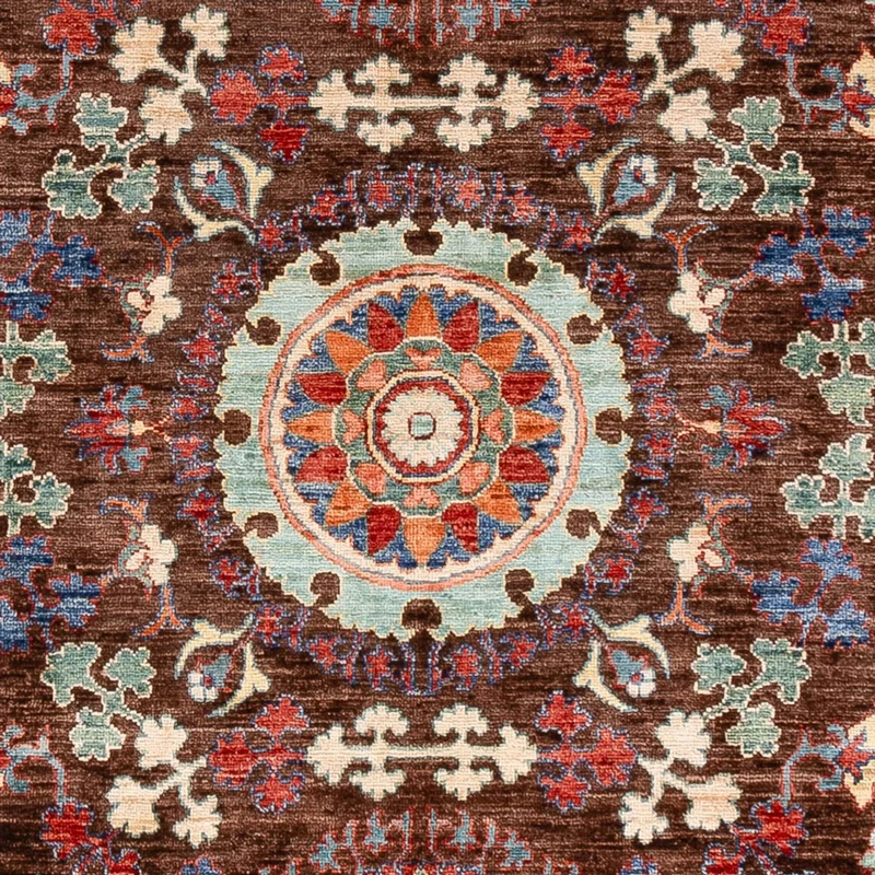 Ariana Teppich 192x251cm - Orientteppich - dunkelbraun