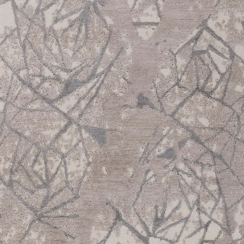Designer Teppich - 204 x 301 cm - silber