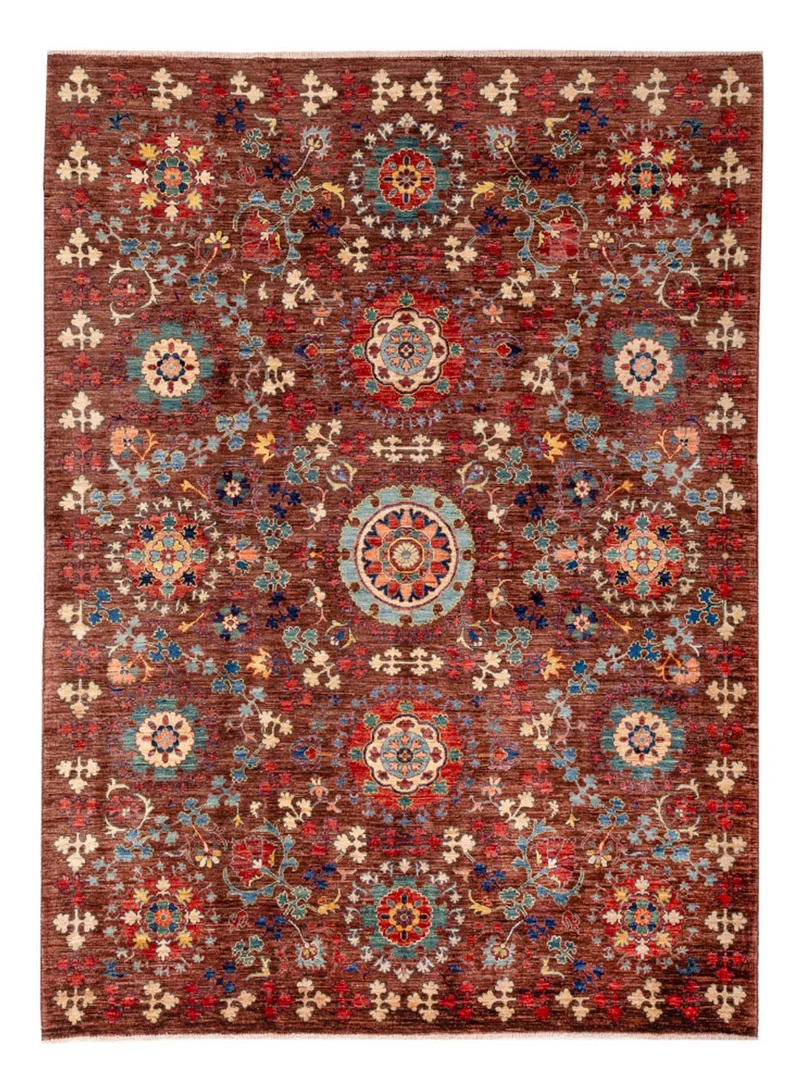 Ariana Teppich 193x244cm - Orientteppich - dunkelbraun