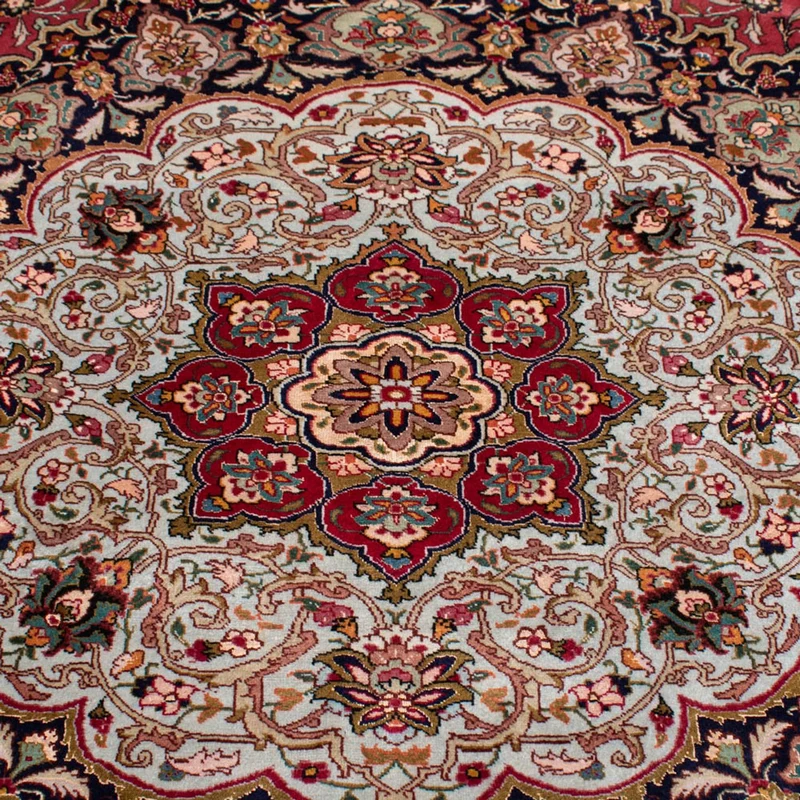 Täbriz - 50 Raj Teppich 360x488cm - Perserteppich - rot