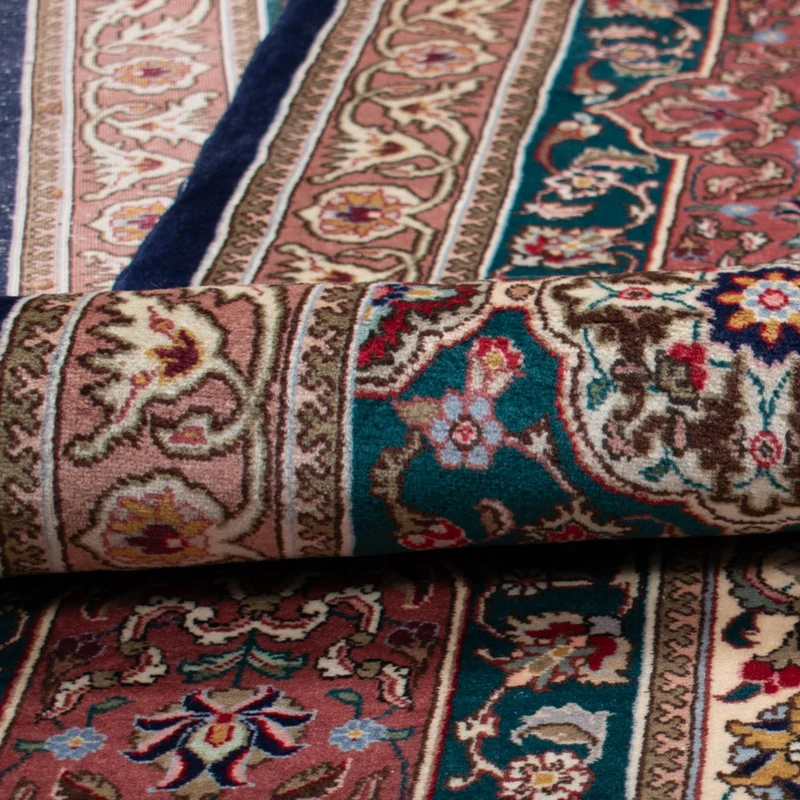 Täbriz - 50 Raj Teppich 352x517cm - Perserteppich - dunkelblau