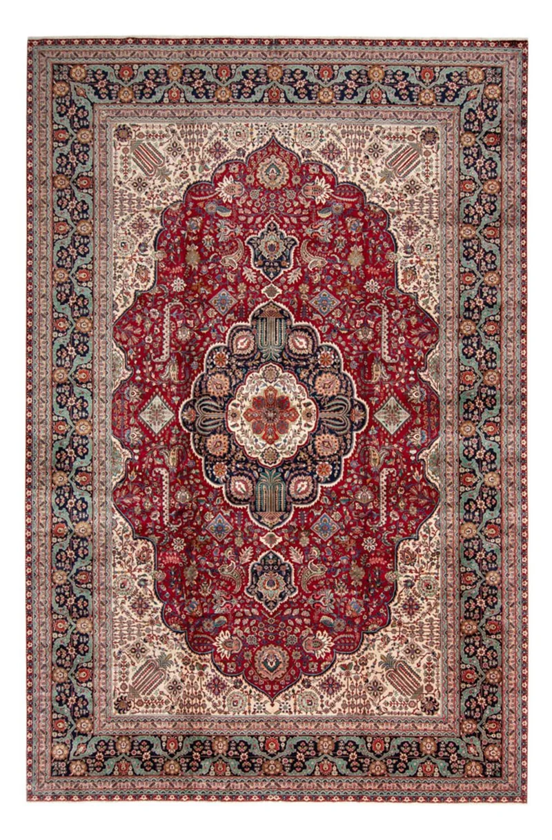 Täbriz Teppich 350x525cm - Perserteppich - rot