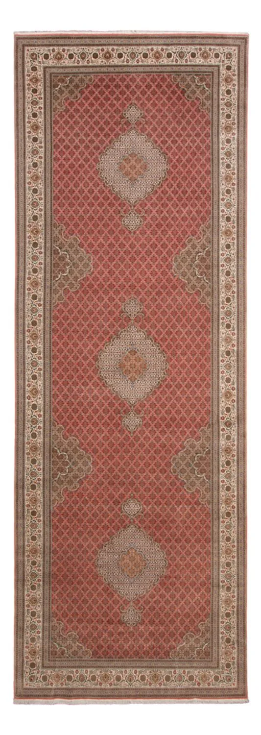 Täbriz - 50 Raj Teppich 200x600cm - Perserteppich - rot
