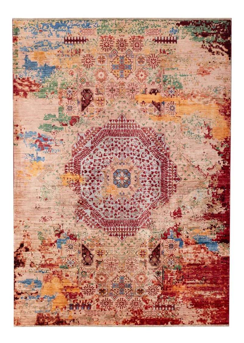 Designer Teppich 175x239cm - mehrfarbig