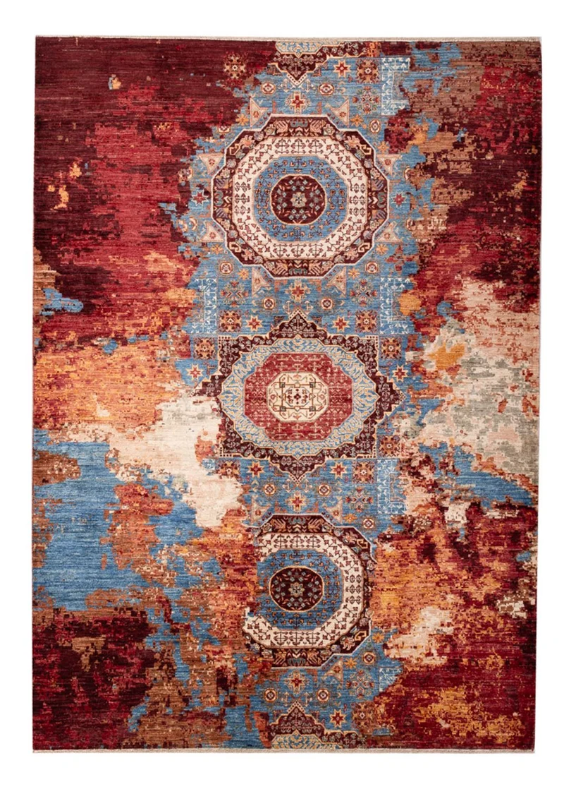 Designer Teppich 174x236cm - mehrfarbig