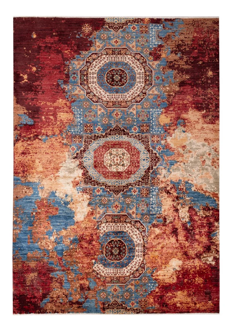 Designer Teppich 171x241cm - mehrfarbig