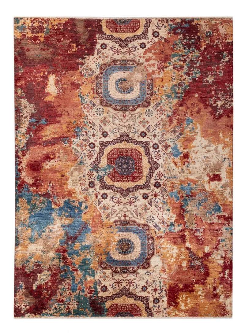 Designer Teppich 170x228cm - mehrfarbig