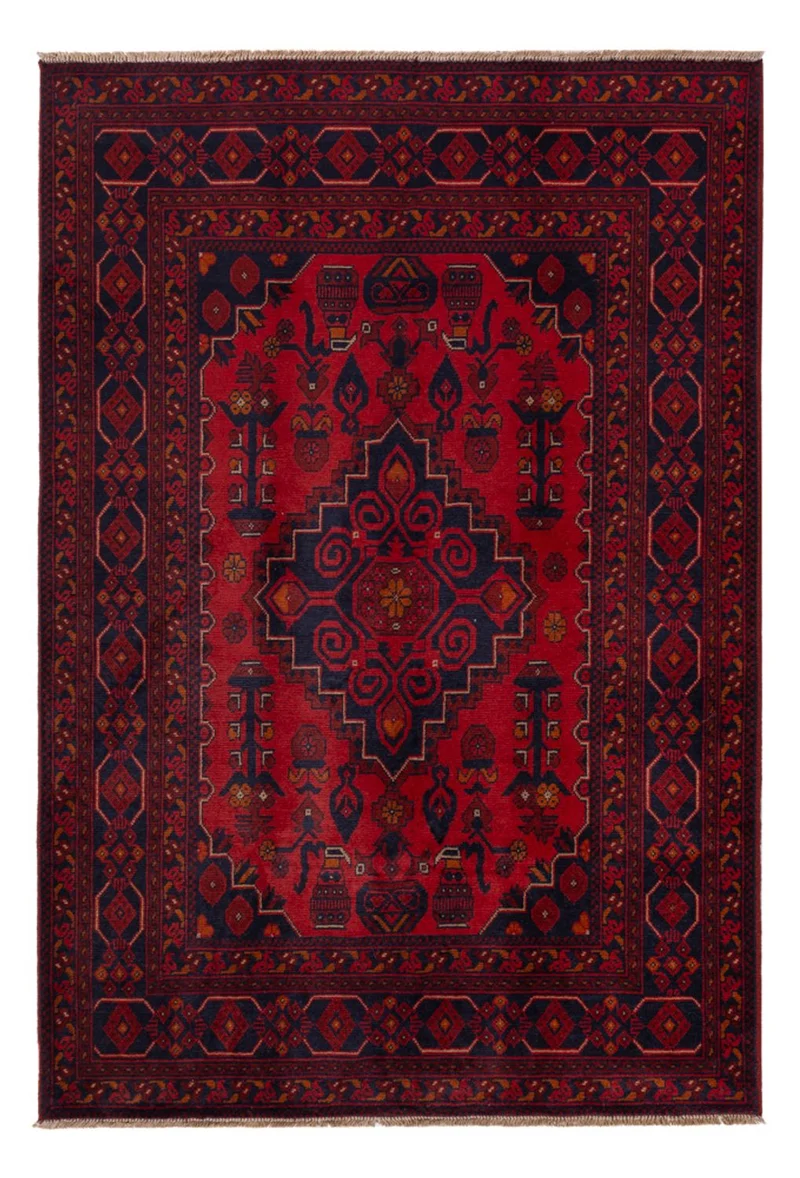 Khal Mohammadi Teppich 127x197cm - Orientteppich - dunkelrot