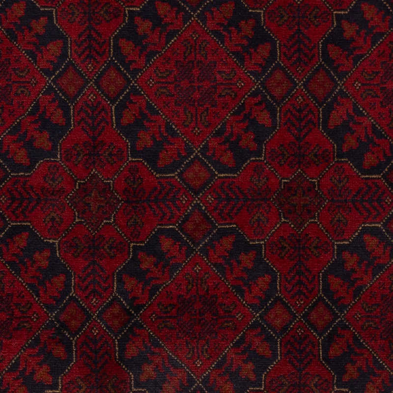 Afghan Teppich - Kunduz - 128 x 201 cm - dunkelrot