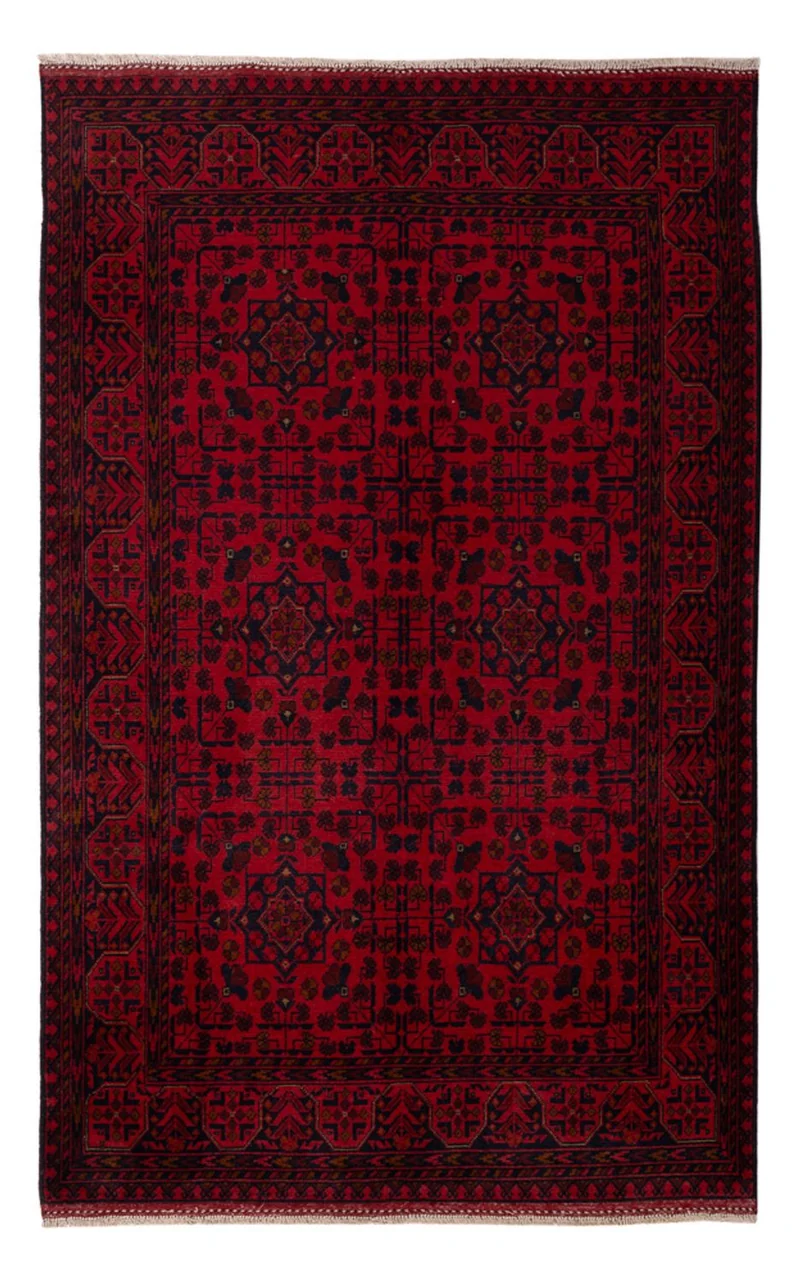 Khal Mohammadi Teppich 127x200cm - Orientteppich - dunkelrot