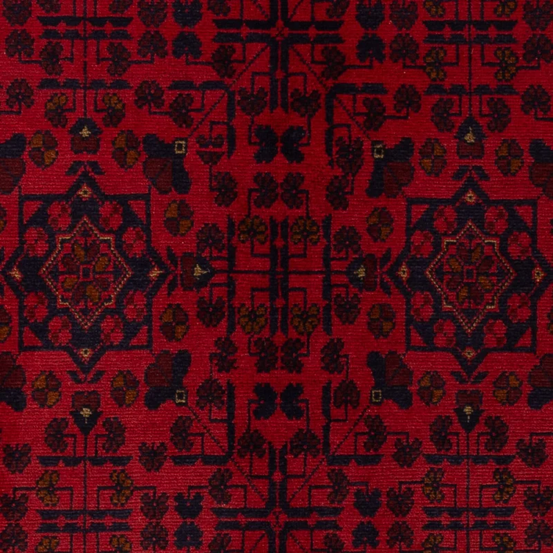 Khal Mohammadi Teppich 127x200cm - Orientteppich - dunkelrot