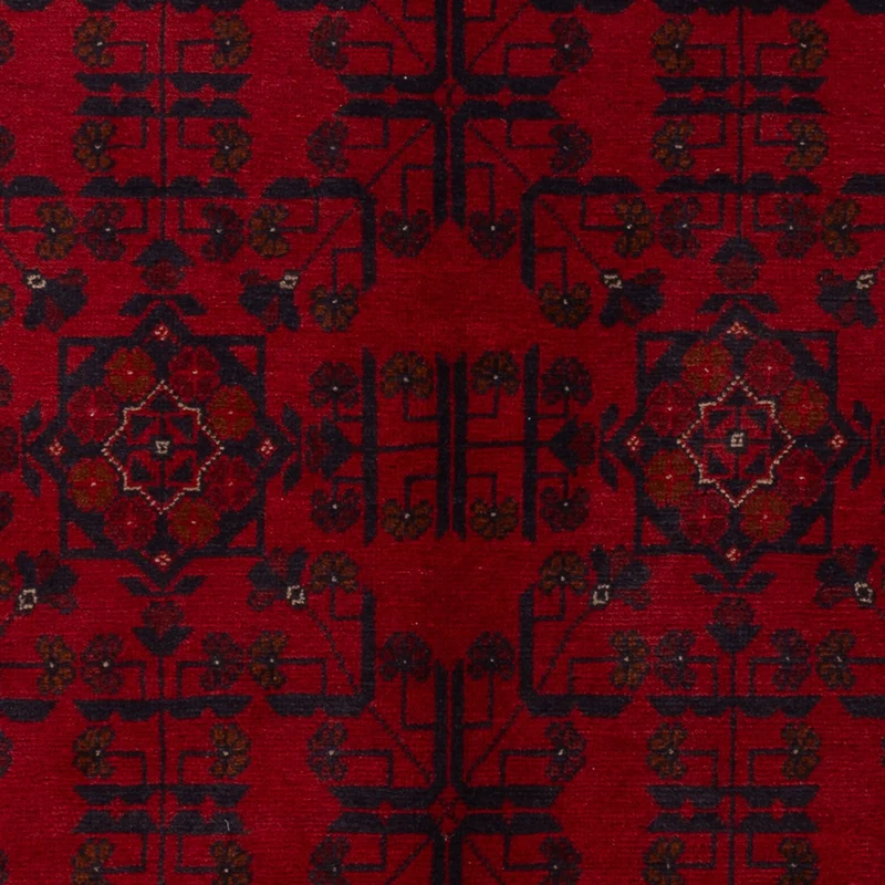 Khal Mohammadi Teppich 126x201cm - Orientteppich - dunkelrot
