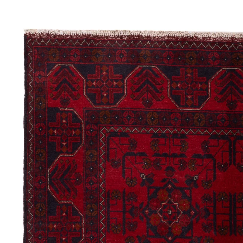 Khal Mohammadi Teppich 126x201cm - Orientteppich - dunkelrot