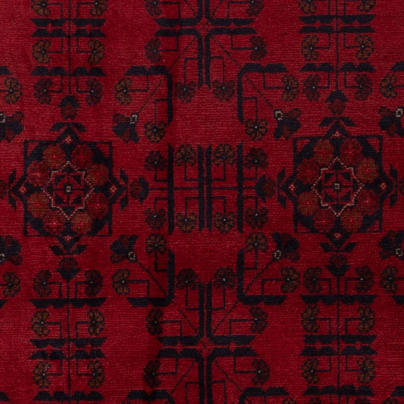 Khal Mohammadi Teppich 129x201cm - Orientteppich - dunkelrot