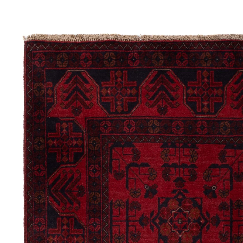 Khal Mohammadi Teppich 129x201cm - Orientteppich - dunkelrot