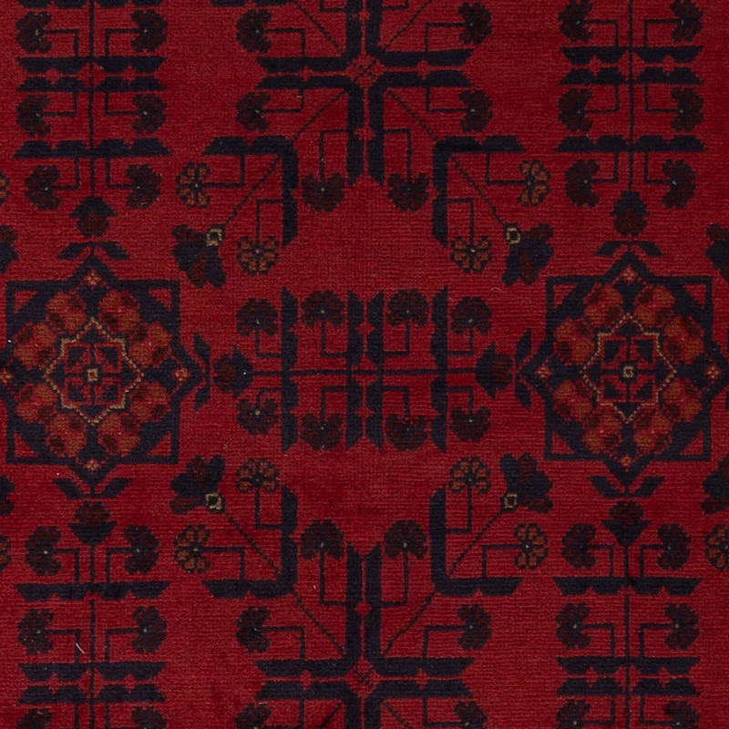 Afghan Teppich - Kunduz - 130 x 196 cm - rot