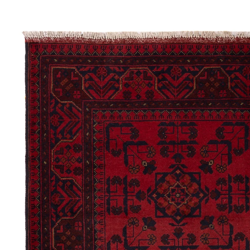 Afghan Teppich - Kunduz - 130 x 196 cm - rot