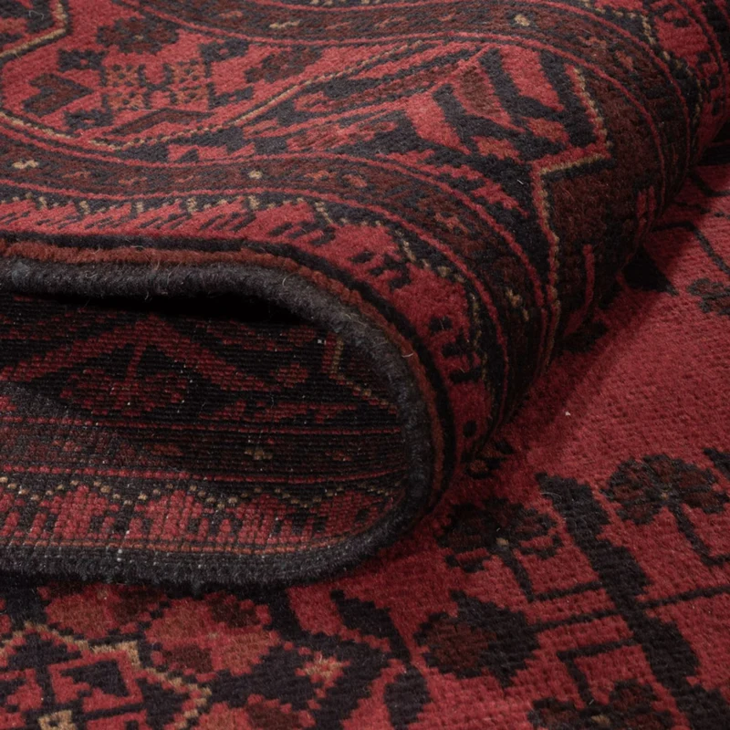 Afghan Teppich - Kunduz - 130 x 196 cm - rot
