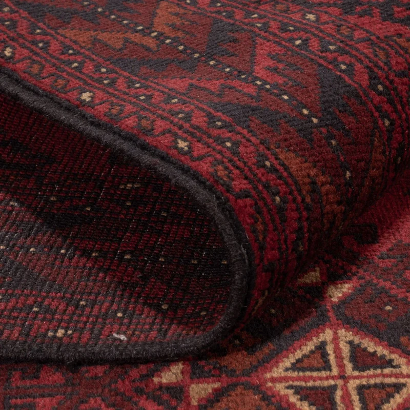 Afghan Teppich - Kunduz - 125 x 207 cm - rot