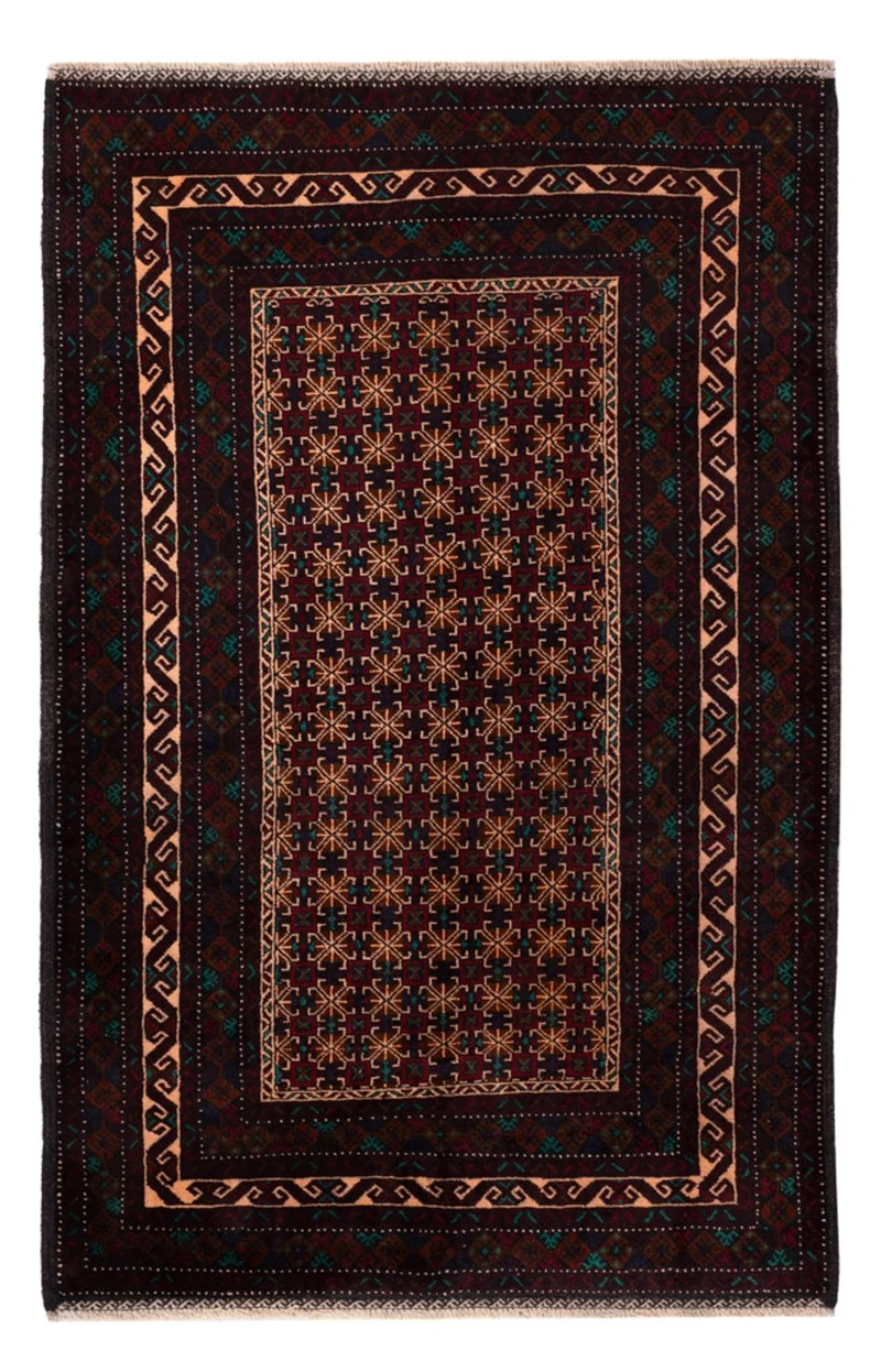 Belutsch Teppich 119x192cm - Orientteppich - dunkelbeige