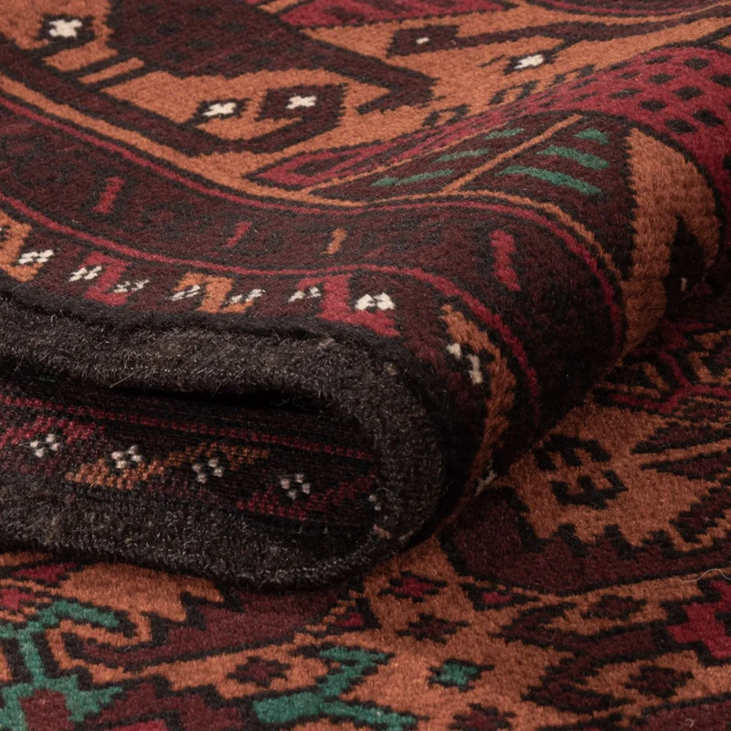 Belutsch Teppich - 126 x 190 cm - dunkelrot