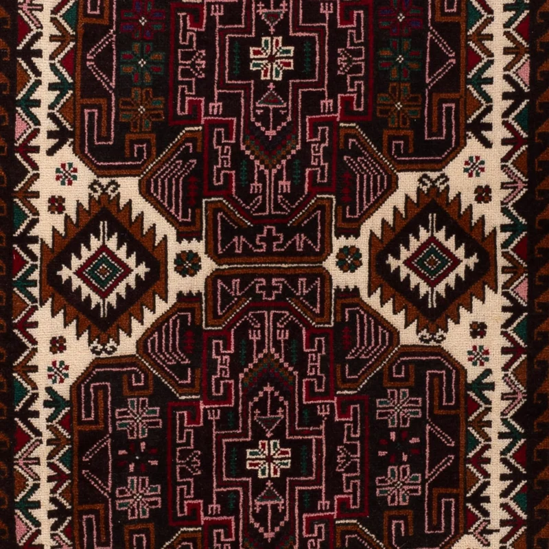 Belutsch Teppich - 115 x 199 cm - dunkelbeige