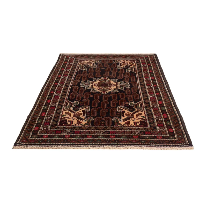 Belutsch Teppich 112x192cm - Orientteppich - dunkelbeige