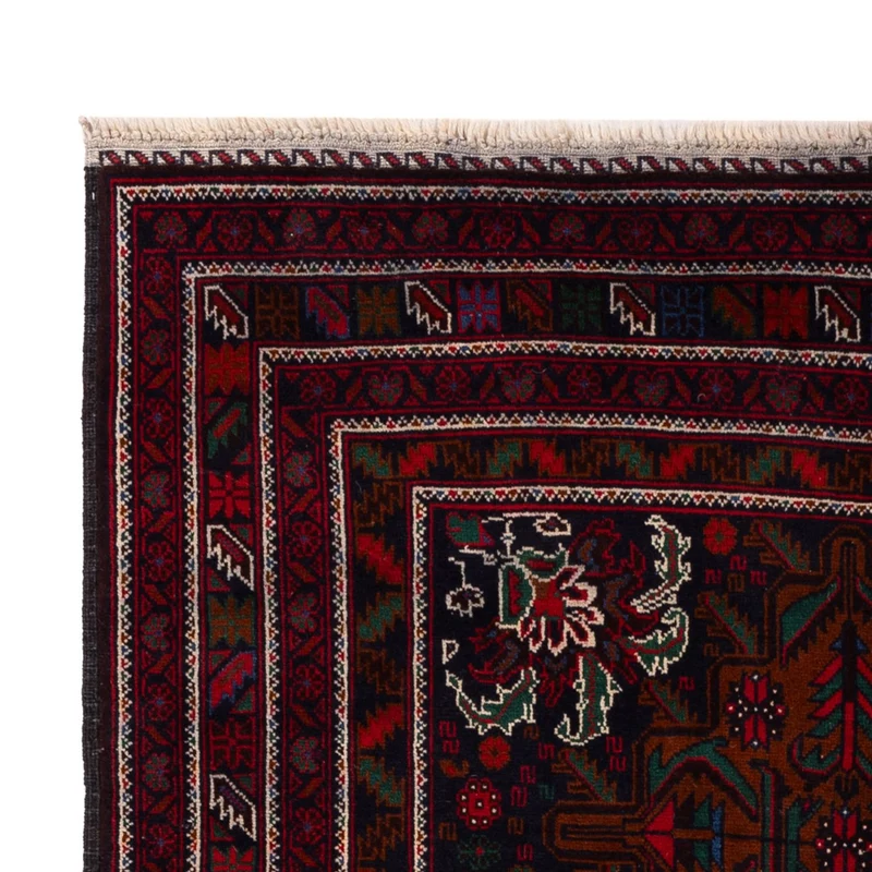 Belutsch Teppich - 119 x 202 cm - dunkelrot