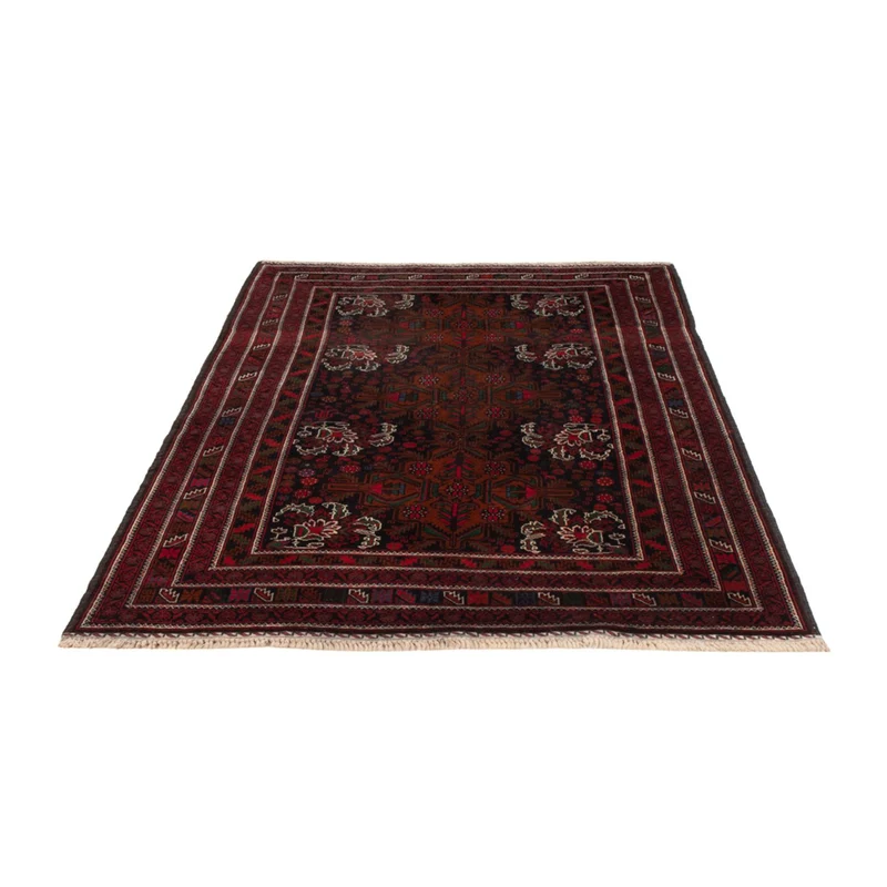 Belutsch Teppich - 119 x 202 cm - dunkelrot