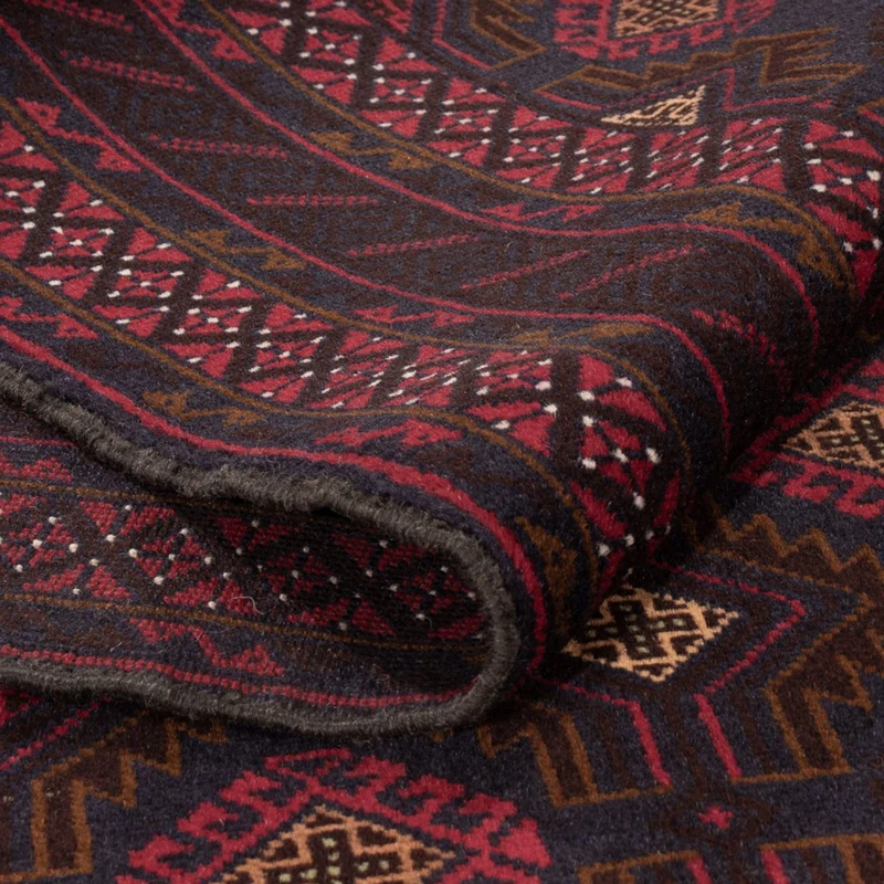 Belutsch Teppich - 122 x 194 cm - dunkelrot