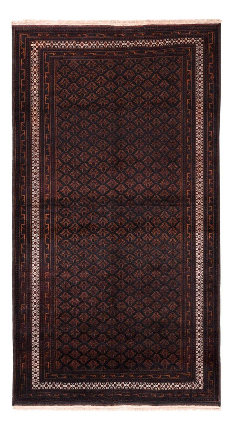 Belutsch Teppich 122x236cm - Orientteppich - dunkelbraun