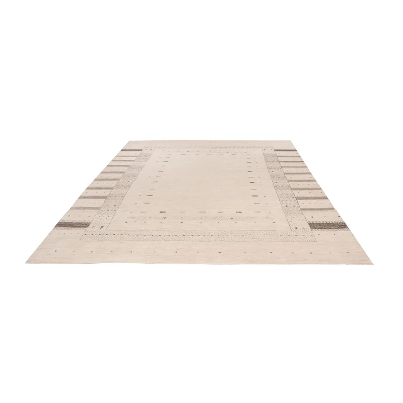Indo Loribaft Teppich 202x302cm - Wollteppich - creme
