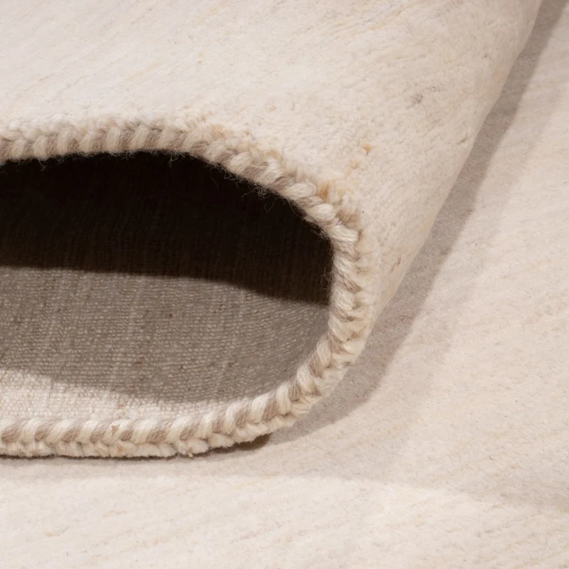 Indo Loribaft Teppich 209x296cm - Wollteppich - creme