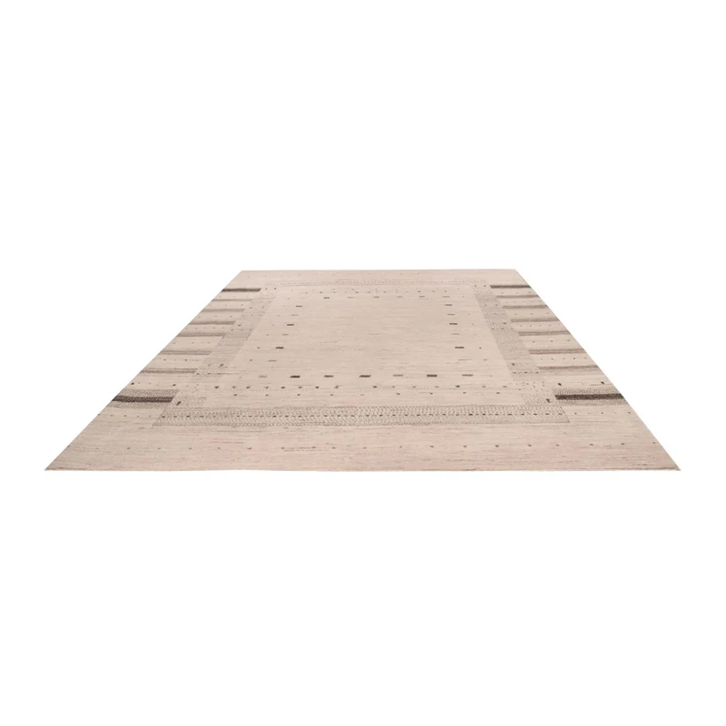 Indo Loribaft Teppich 202x295cm - Wollteppich - creme