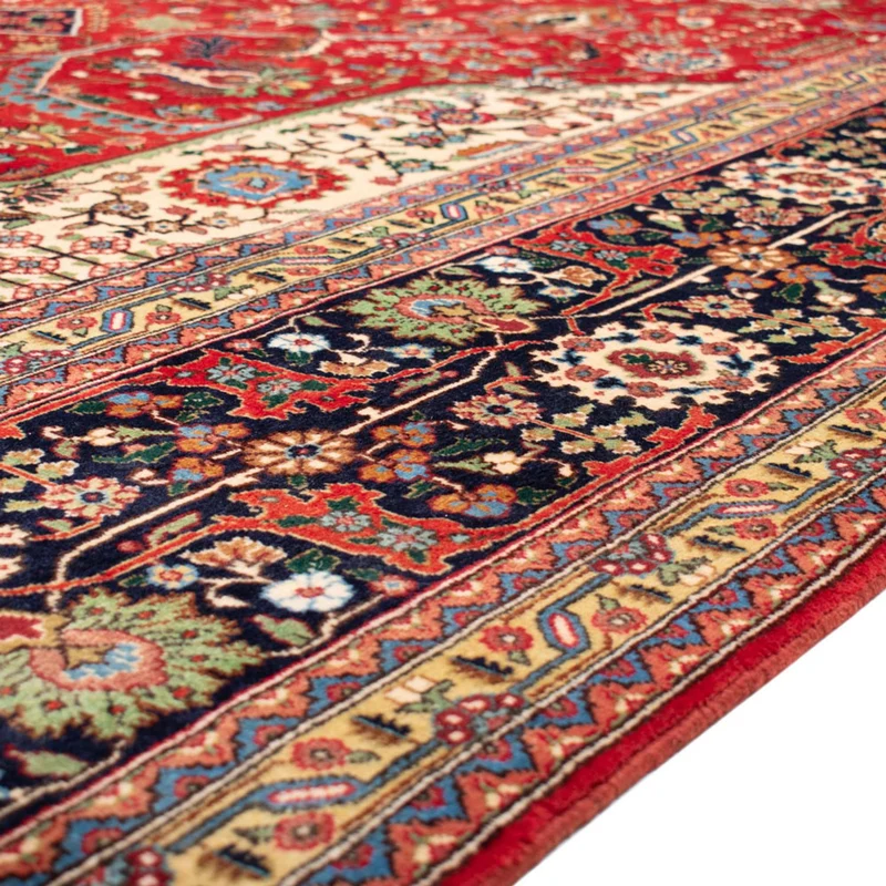 Täbriz - 40 Raj Teppich 352x490cm - Perserteppich - rot