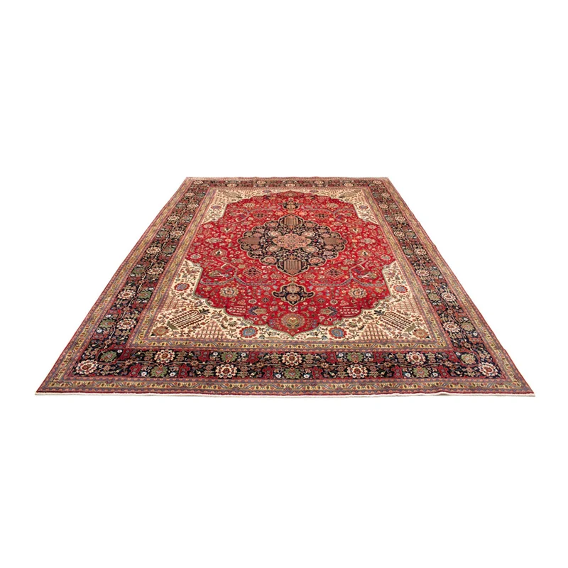 Täbriz - 40 Raj Teppich 352x490cm - Perserteppich - rot