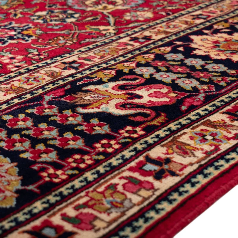 Täbriz - 40 Raj Teppich 306x492cm - Perserteppich - rot