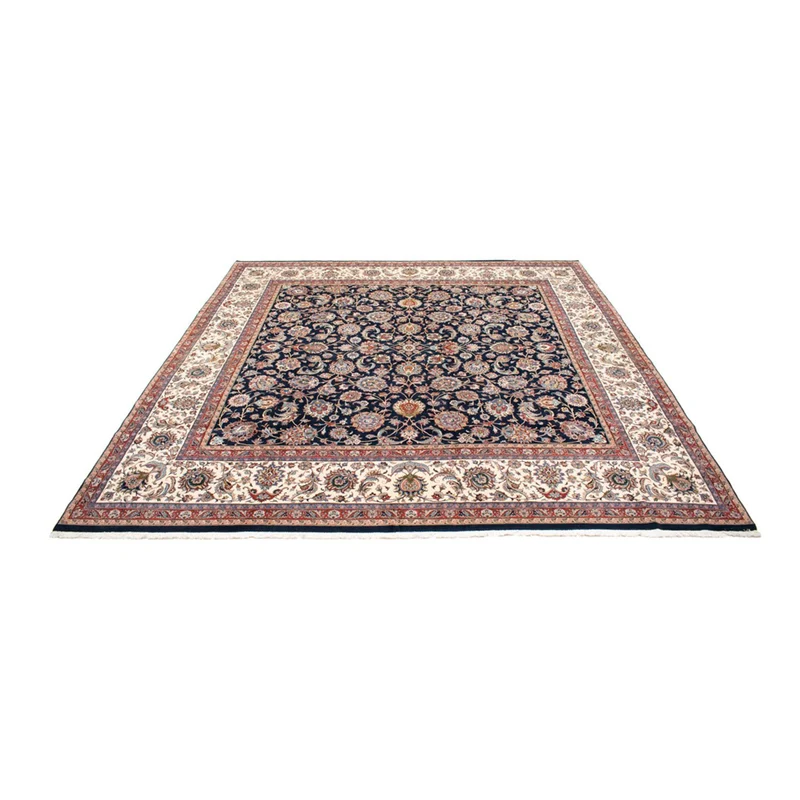 Kaschmar Teppich 388x388cm - Perserteppich - dunkelblau