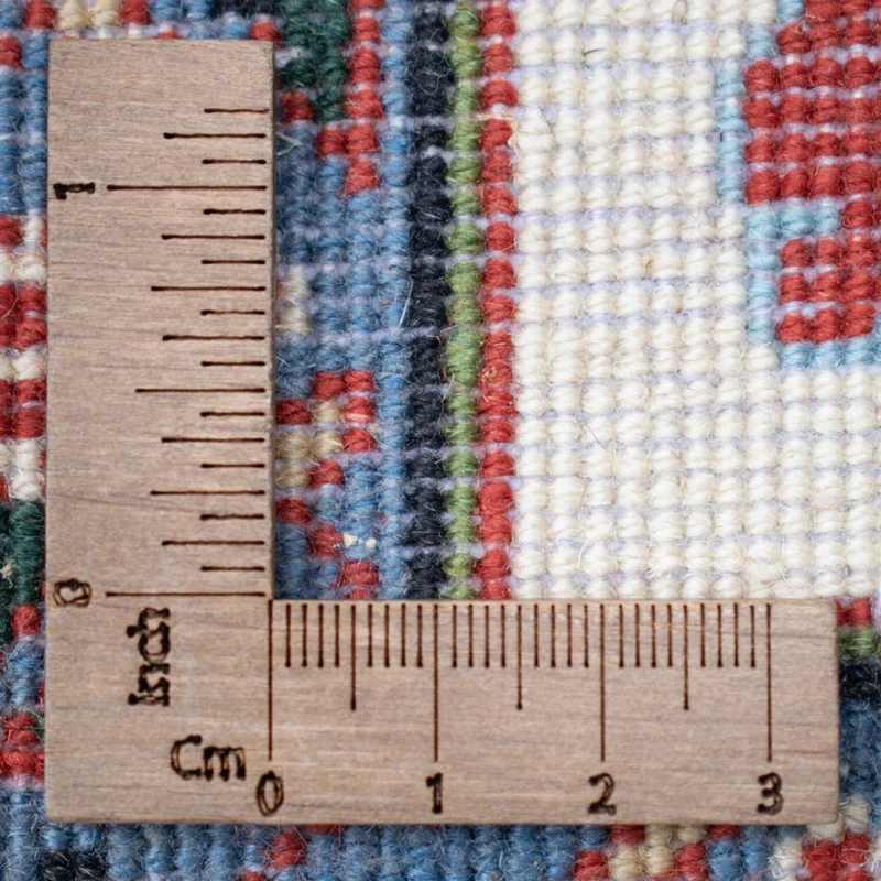 Kaschmar Teppich 388x388cm - Perserteppich - dunkelblau