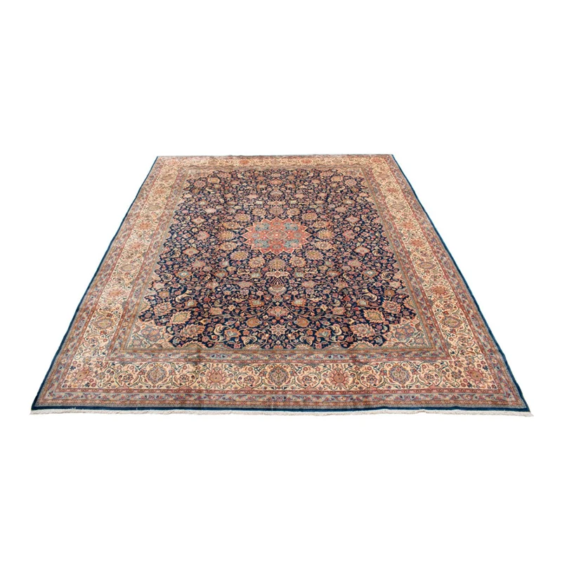 Sarough Teppich 348x430cm - Perserteppich - dunkelblau
