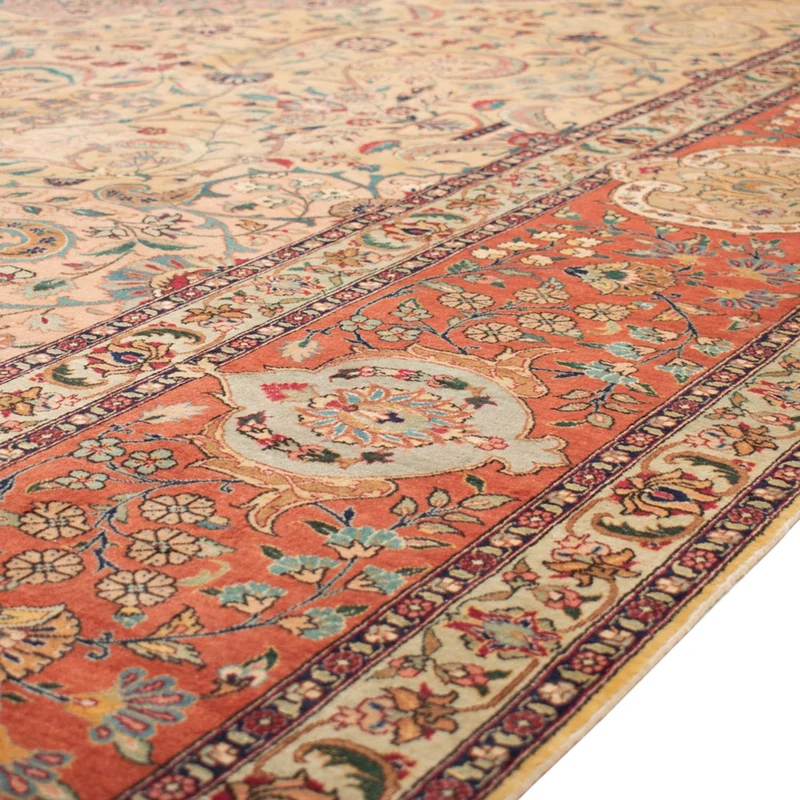 Täbriz - 50 Raj Teppich 350x486cm - Perserteppich - beige