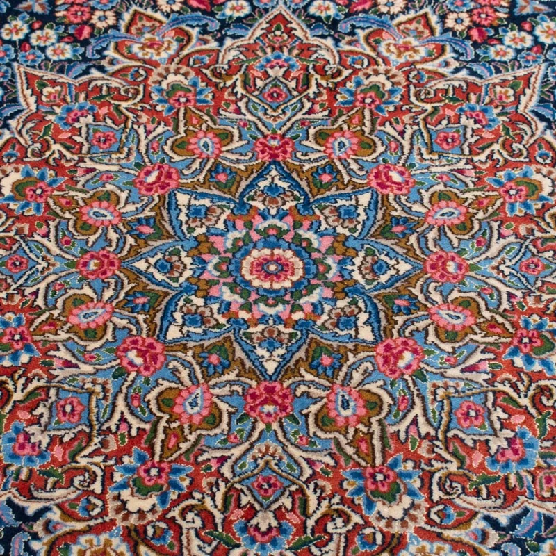 Rafsanjan Teppich 345x494cm - Perserteppich - blau