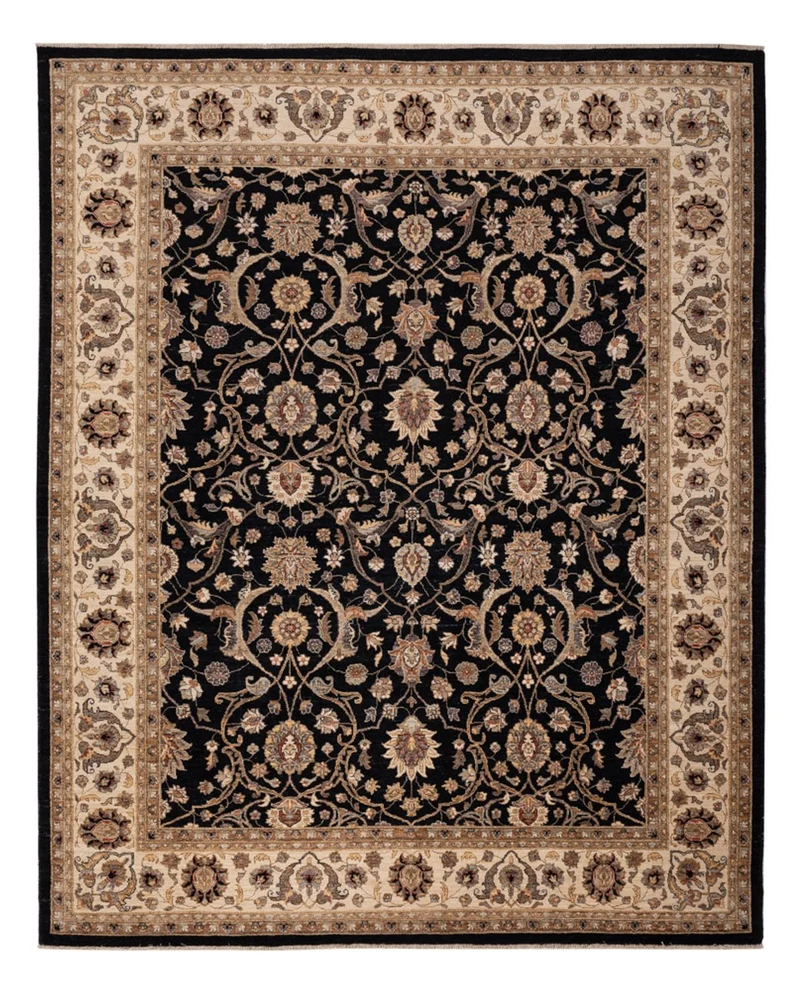 Ziegler Teppich 245x299cm - Orientteppich - schwarz
