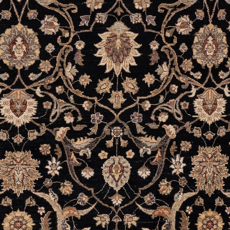 Ziegler Teppich 245x299cm - Orientteppich - schwarz