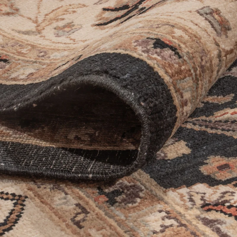 Ziegler Teppich 245x299cm - Orientteppich - schwarz