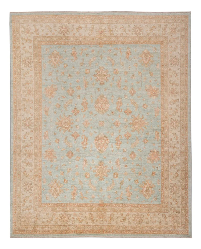 Ziegler Teppich 242x302cm - Orientteppich - hellblau