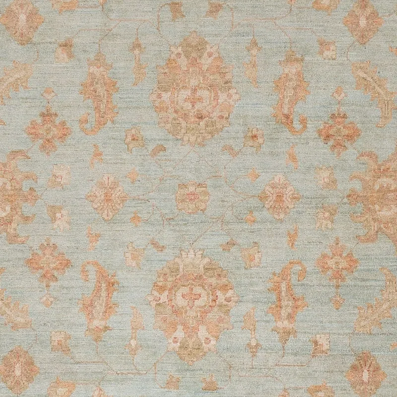 Ziegler Teppich 242x302cm - Orientteppich - hellblau